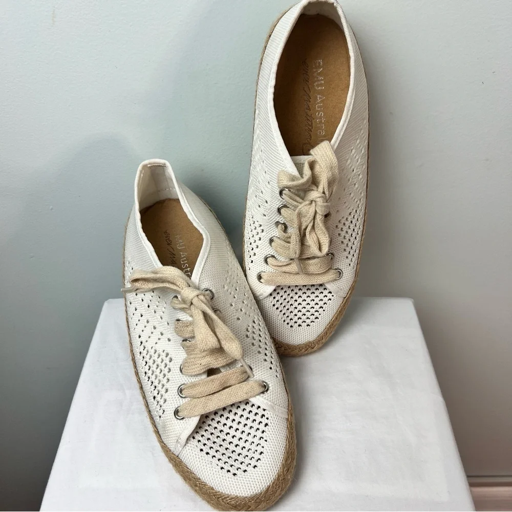 EMU Australia Agonis Mac Lace-Up Espadrille Sneakers Women’s Size 10/ Men 9